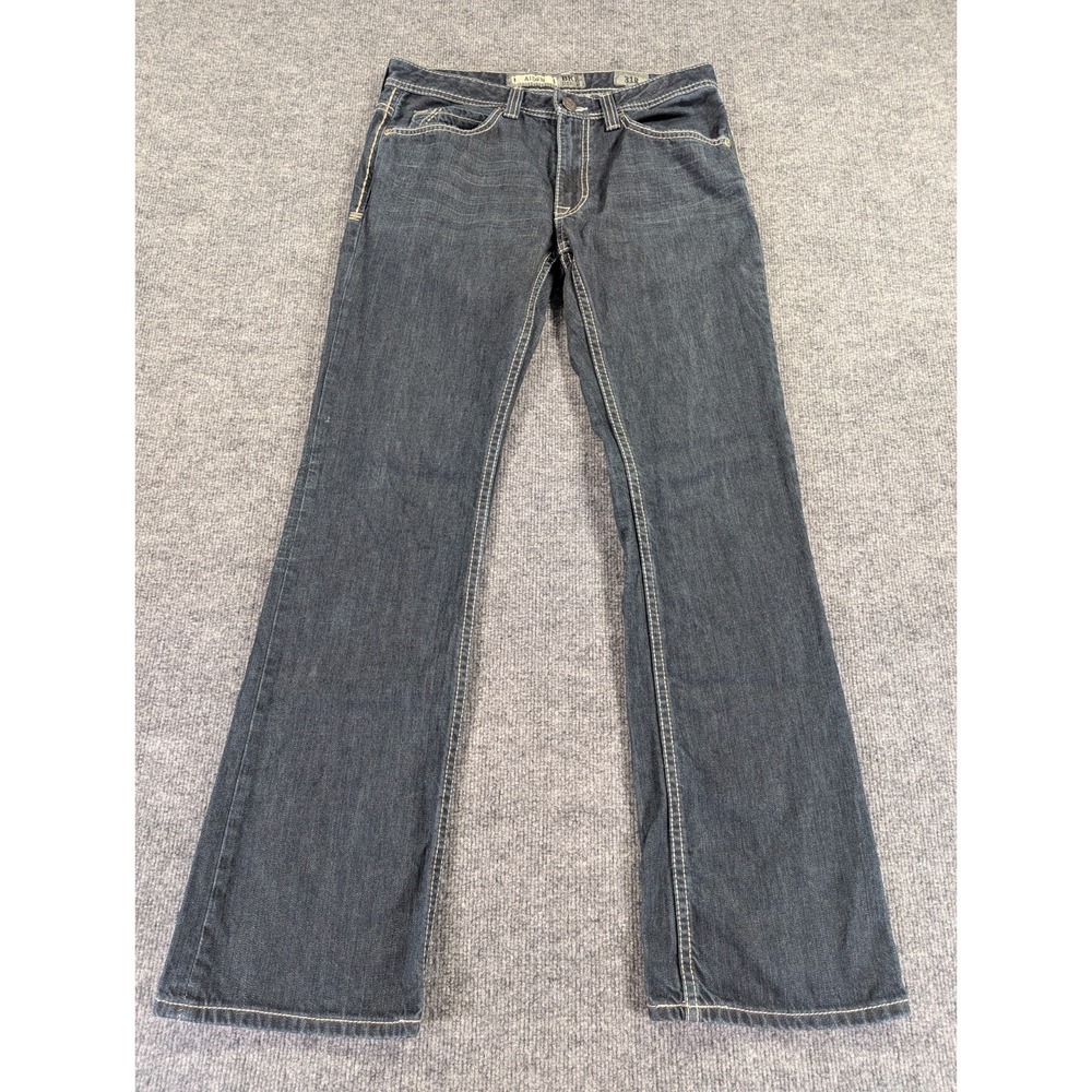 BKE Denim Aiden Slim Low Rise Bootcut Heavy Stitching Jeans 31R Dark Indigo‎